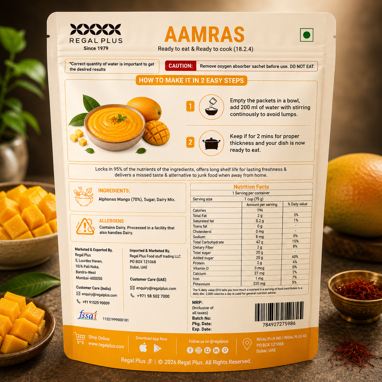 Freeze Dried Aamras