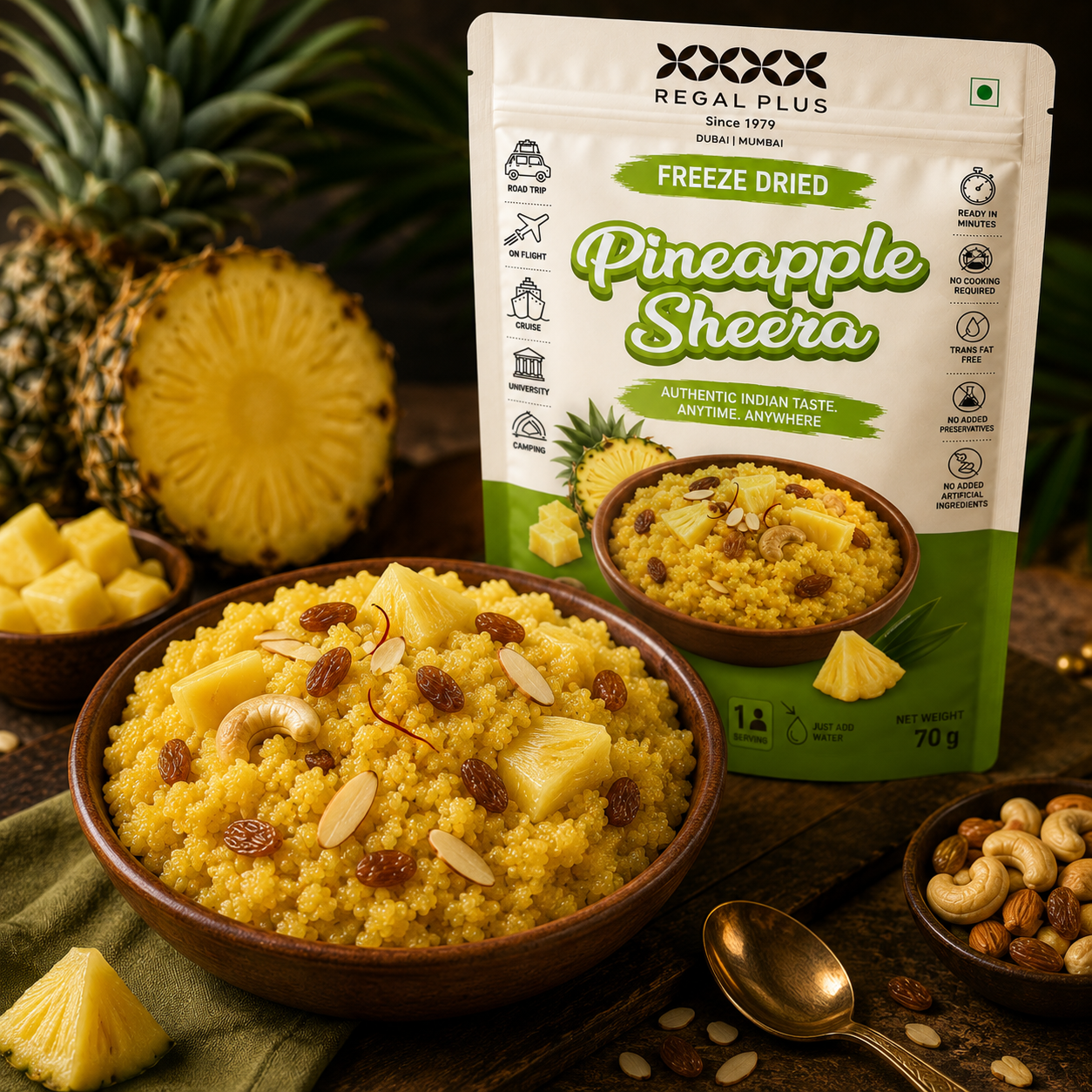 Freeze Dried Pineapple Sheera
