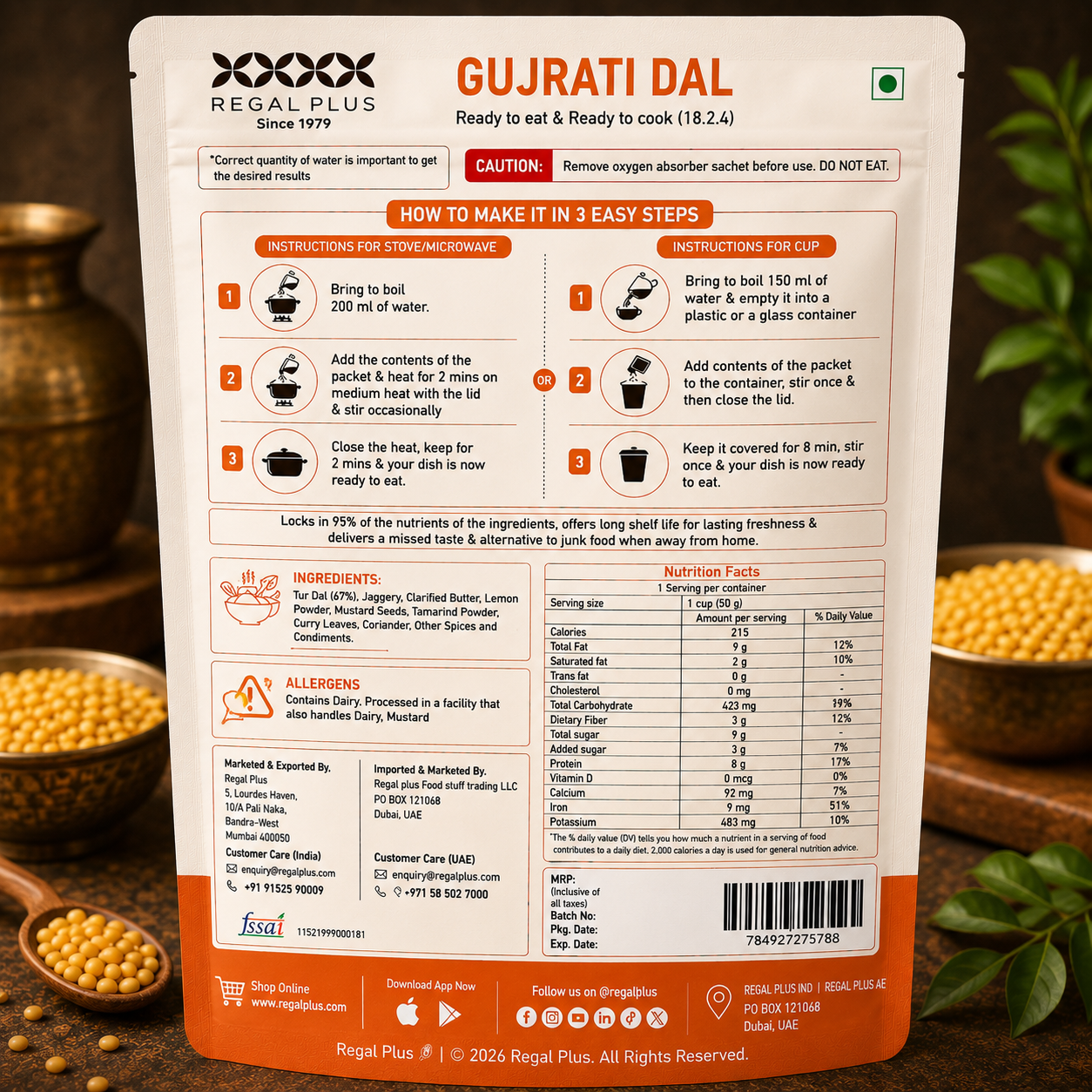 Freeze Dried Gujrati Dal