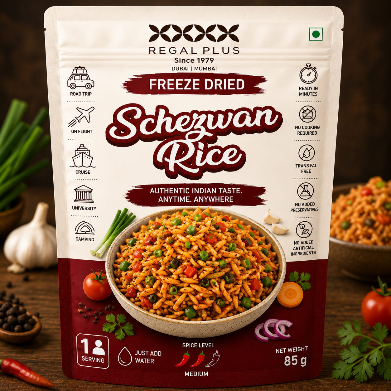 Freeze Dried Schezwan Rice