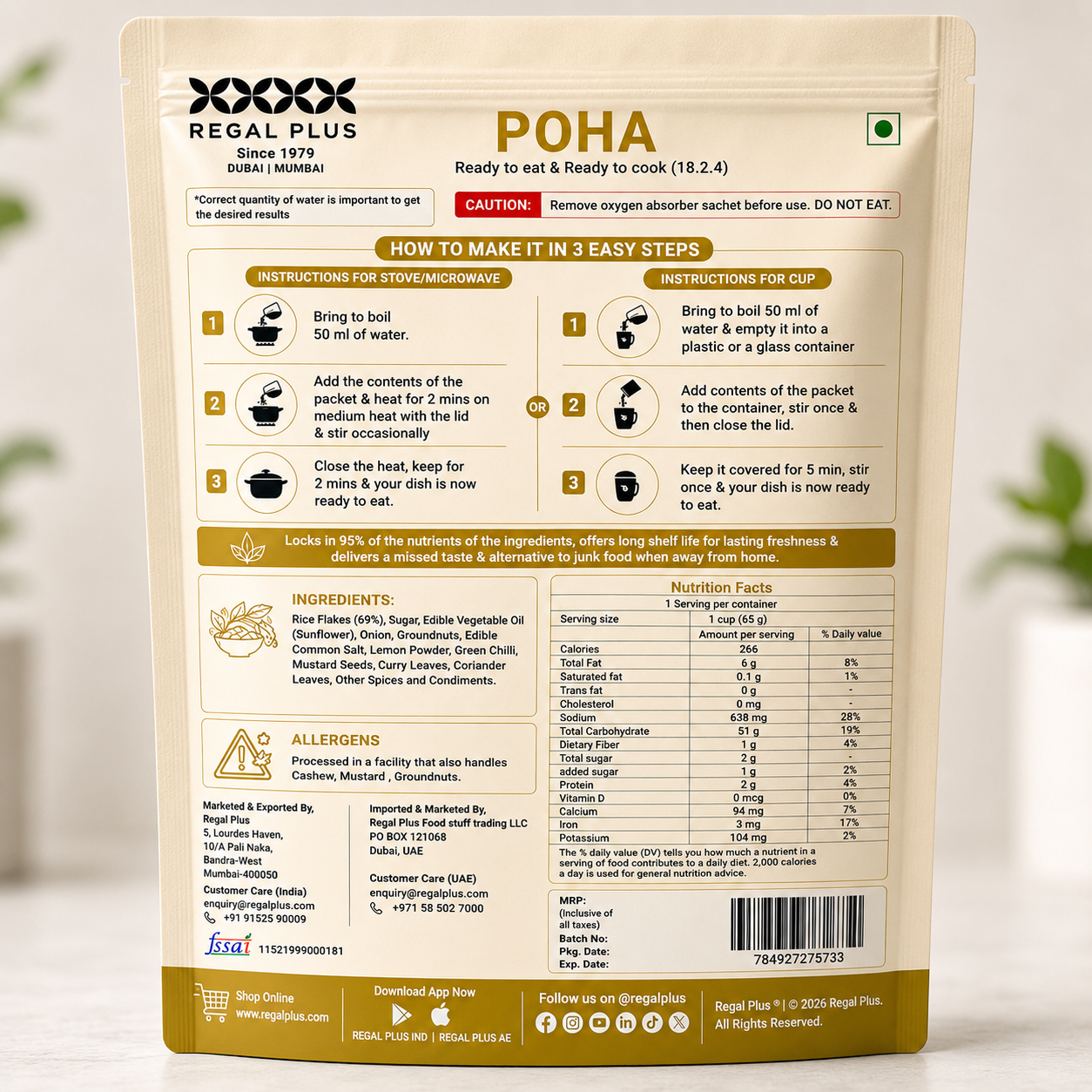 Freeze Dried Poha