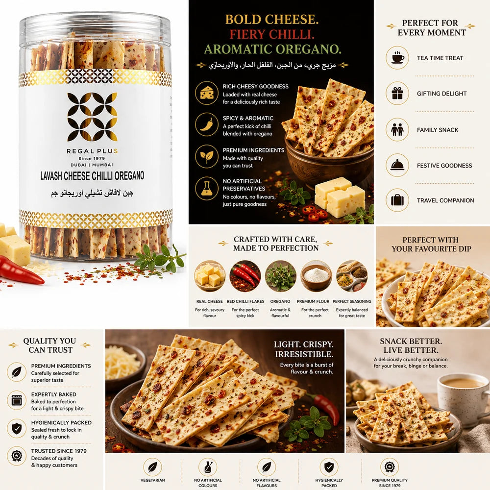 Lavash Cheese Chilli Oregano