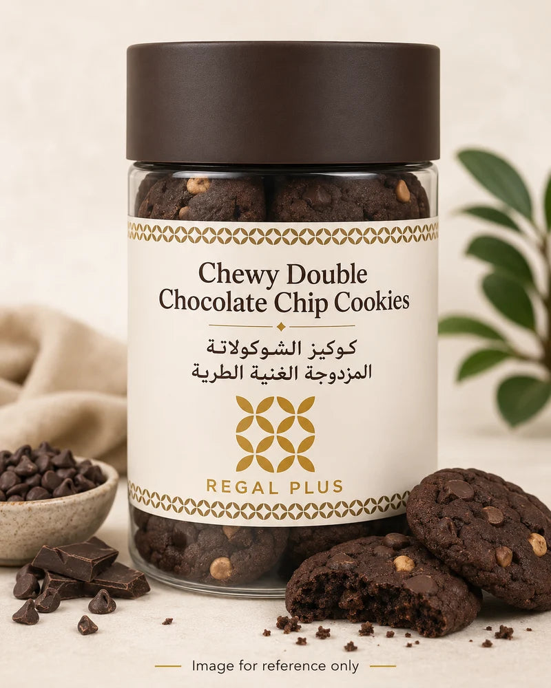 Chewy Double Chocolate Chip Cookies