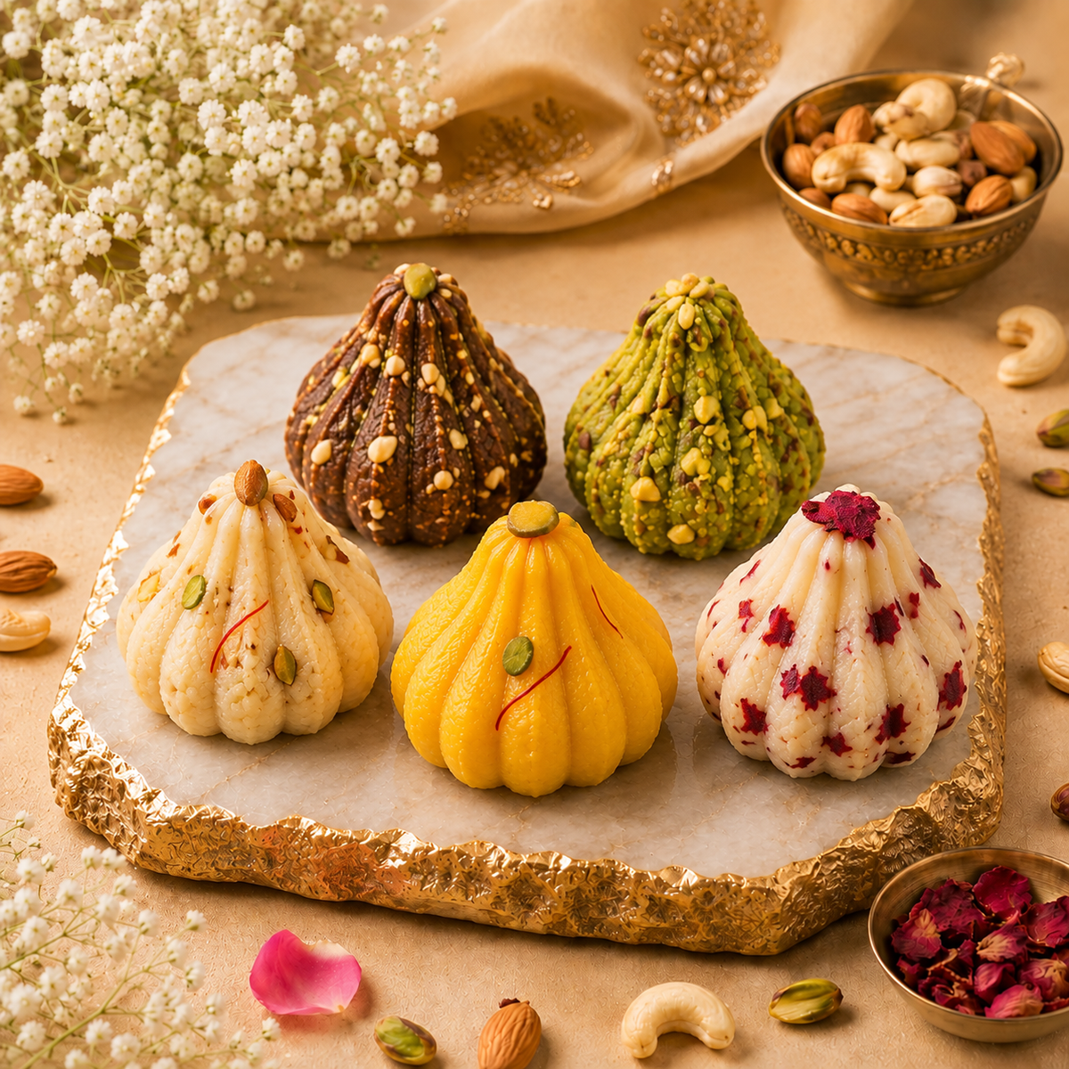 4pc Modak Prasad Box
