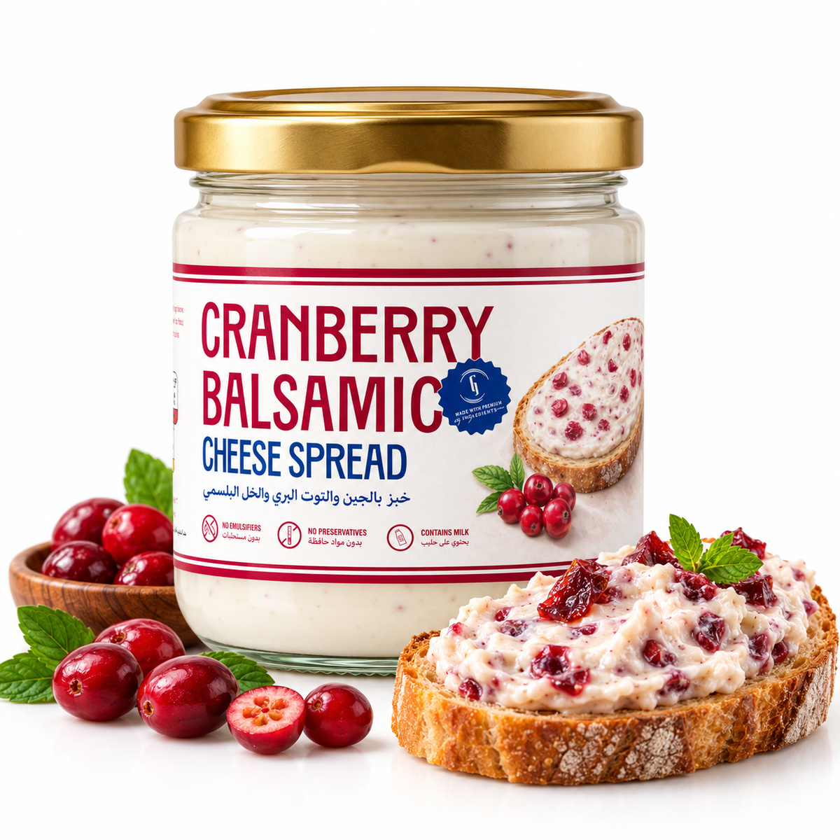 Cranberry Balsamic Cheese Spread