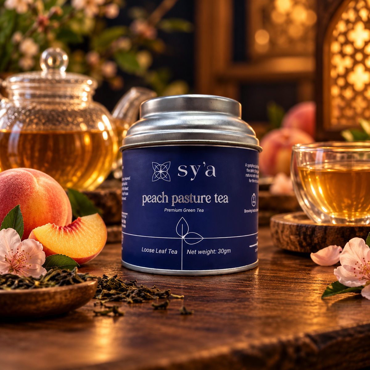 Sya Peach Pasture Tea Premium Green Tea (Loose Leaf)