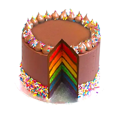 Rainbow Chocolate Tall Cake