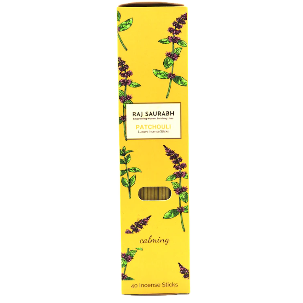 Raj Saurabh Patchouli Incense Sticks (Charcoal Free)
