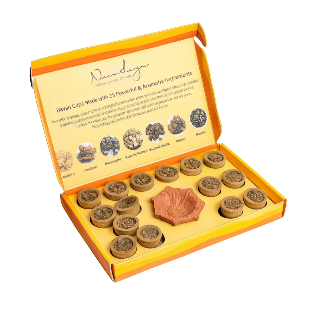 Nirmalaya Havan Cups Kesar Sandalwood
