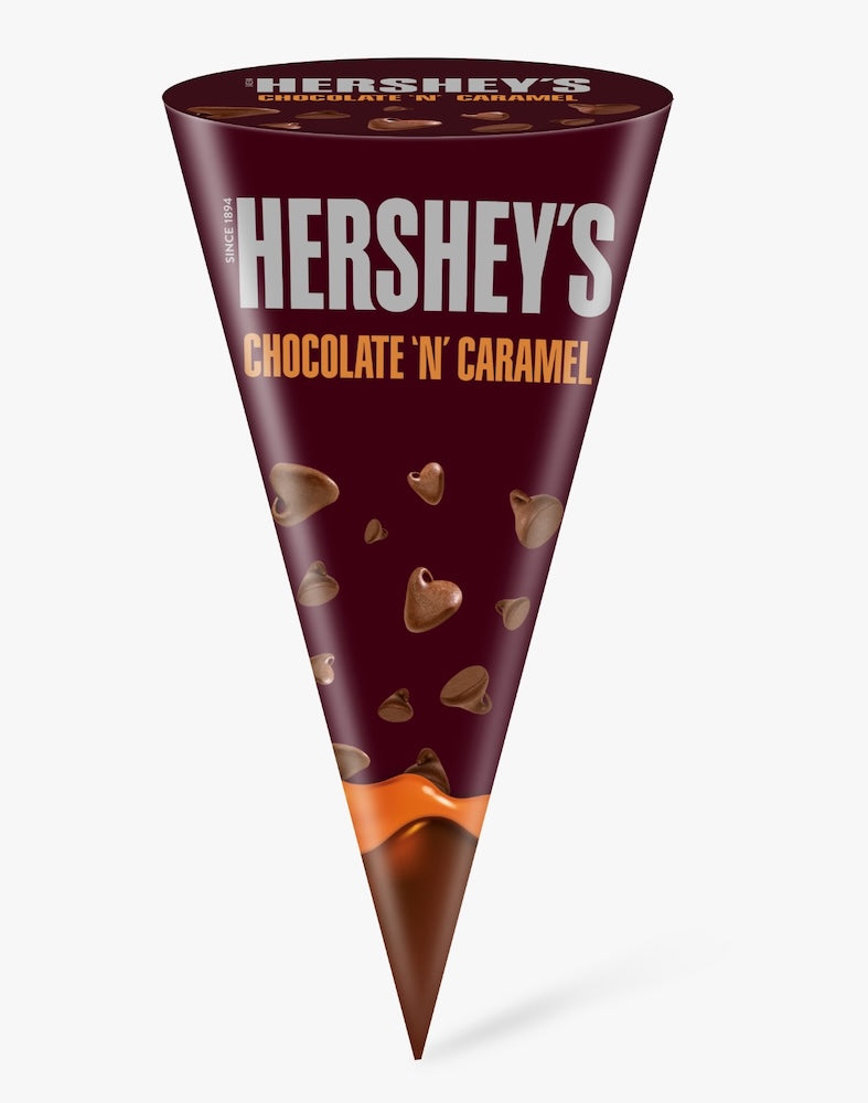 Hershey's Chocolate 'N' Caramel Ice Cream Cone