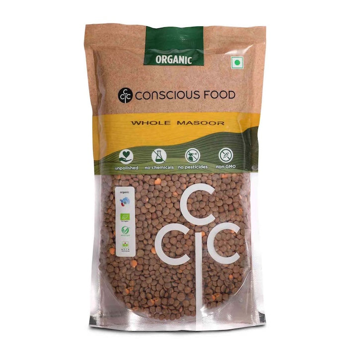 Conscious Food Organic Masoor Whole Conscious Food